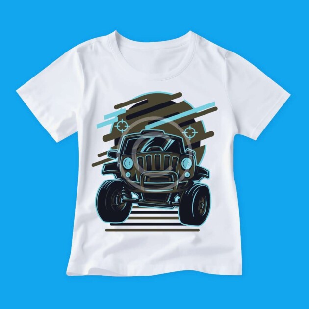 Military truck print