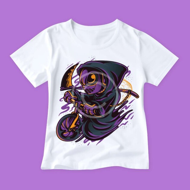 Death on a bike print